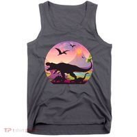 Cool Prehistoric Dinosaur Land Tank Top thumb 0