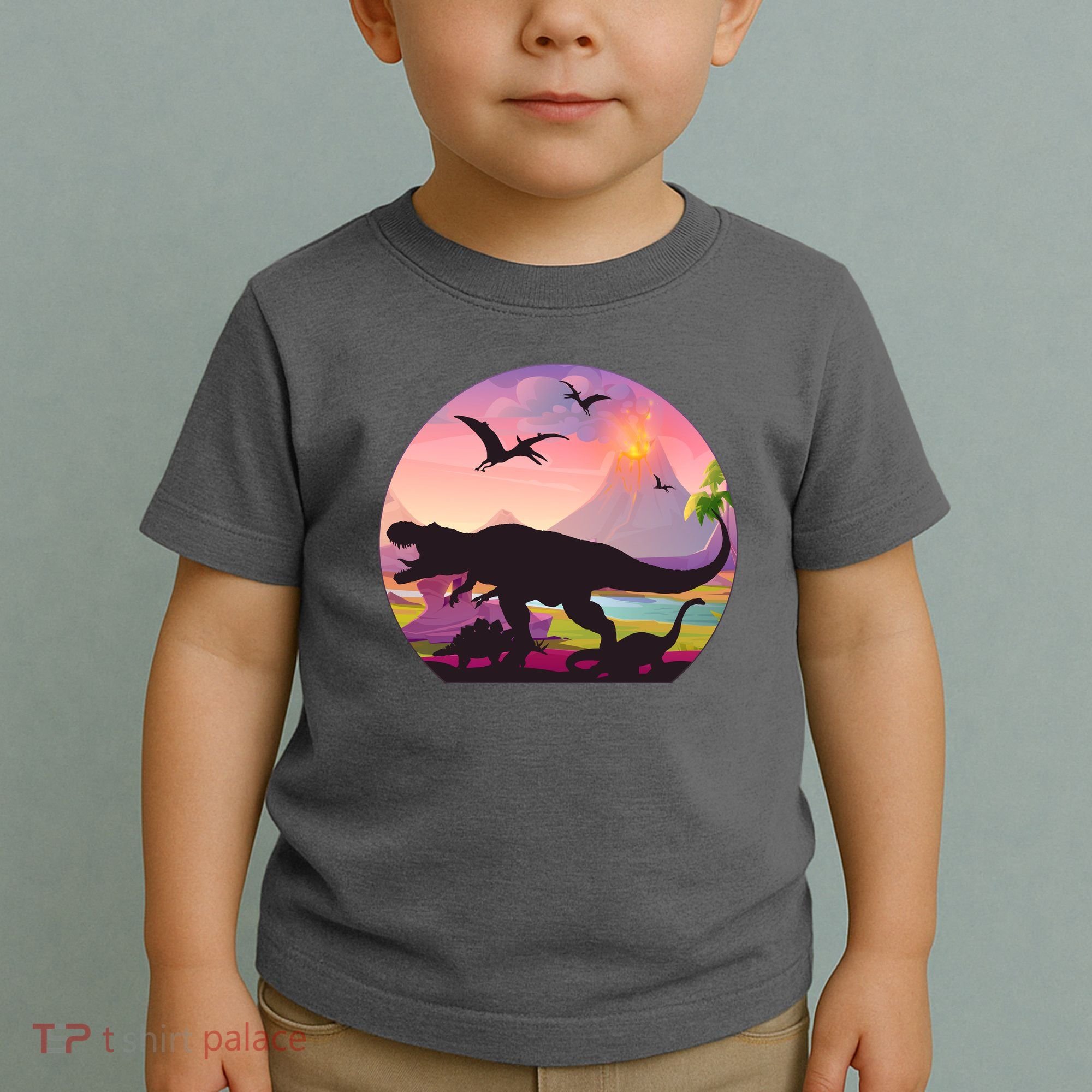 Cool Prehistoric Dinosaur Land Toddler T-Shirt