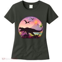 Cool Prehistoric Dinosaur Land Women's T-Shirt thumb 0