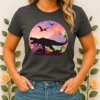Cool Prehistoric Dinosaur Land Women's T-Shirt thumb 2