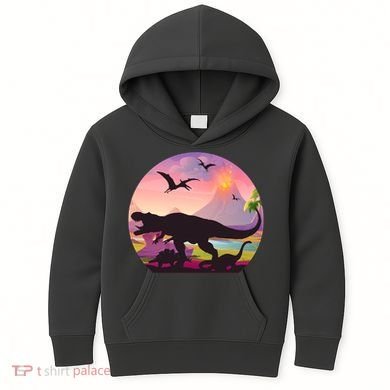 Cool Prehistoric Dinosaur Land Kids Hoodie