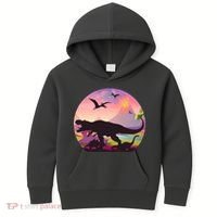 Cool Prehistoric Dinosaur Land Kids Hoodie thumb 0