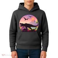 Cool Prehistoric Dinosaur Land Kids Hoodie thumb 4