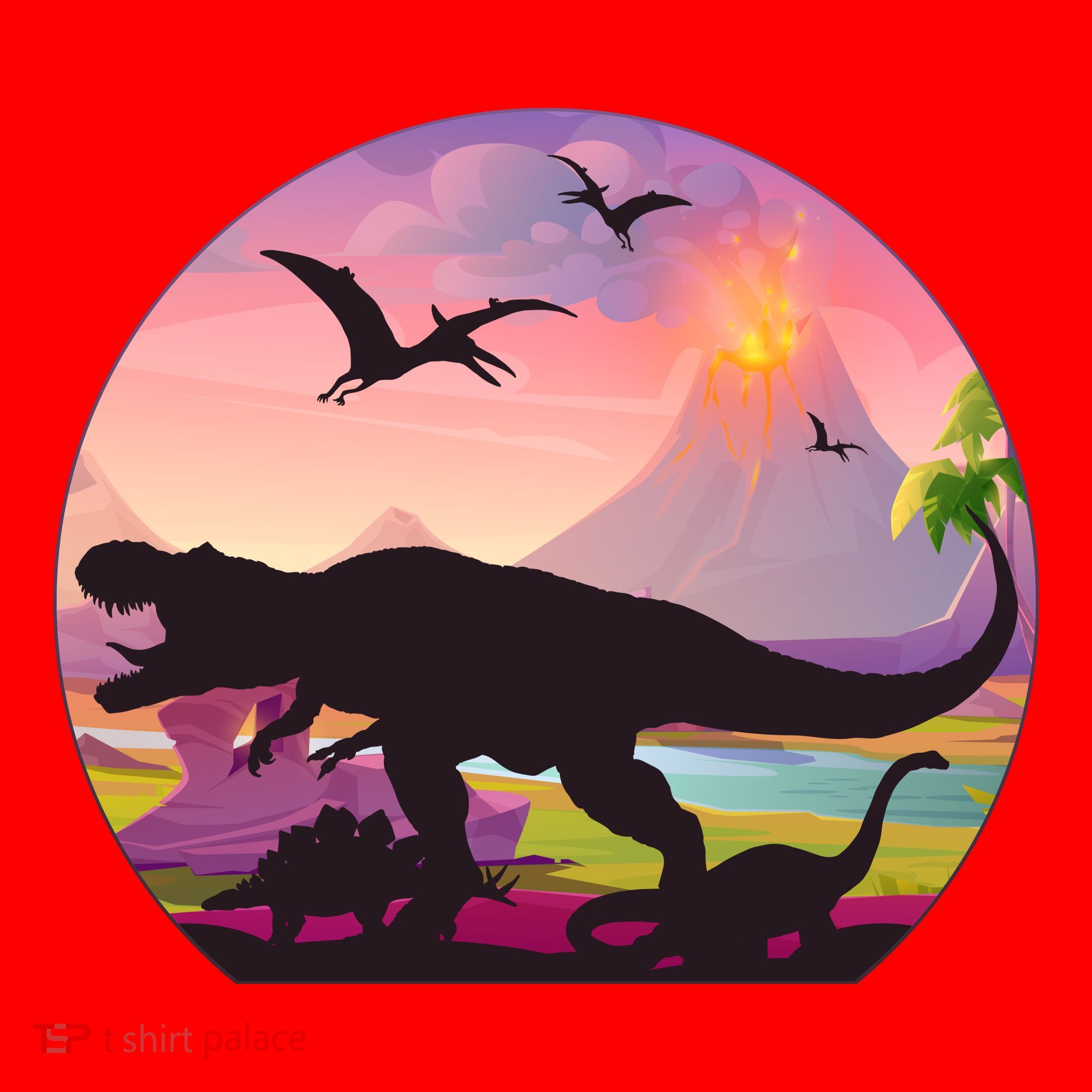 Cool Prehistoric Dinosaur Land Santa Hat