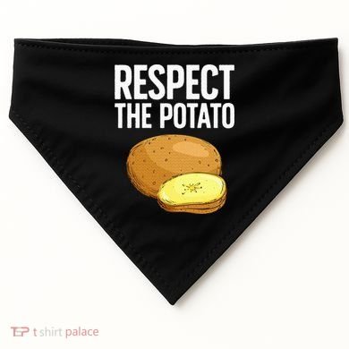 Cool Potato Design For Vegetable Potato Lover USA-Made Doggie Bandana