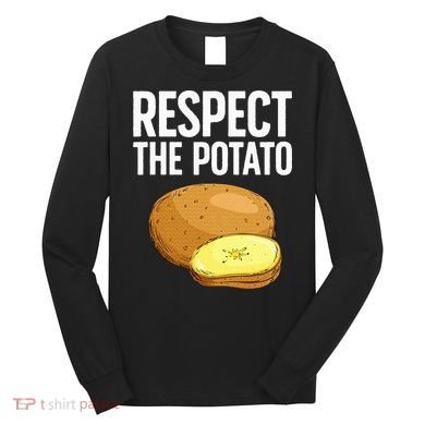 Cool Potato Design For Vegetable Potato Lover Long Sleeve Shirt