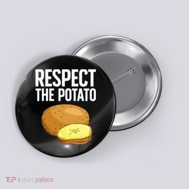 Cool Potato Design For Vegetable Potato Lover Button