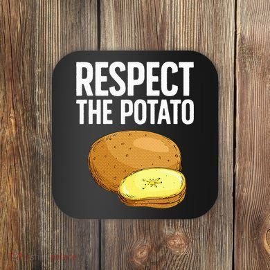 Cool Potato Design For Vegetable Potato Lover Coaster