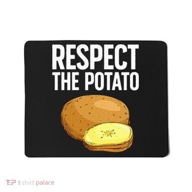 Cool Potato Design For Vegetable Potato Lover Mousepad