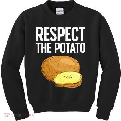 Cool Potato Design For Vegetable Potato Lover Kids Sweatshirt