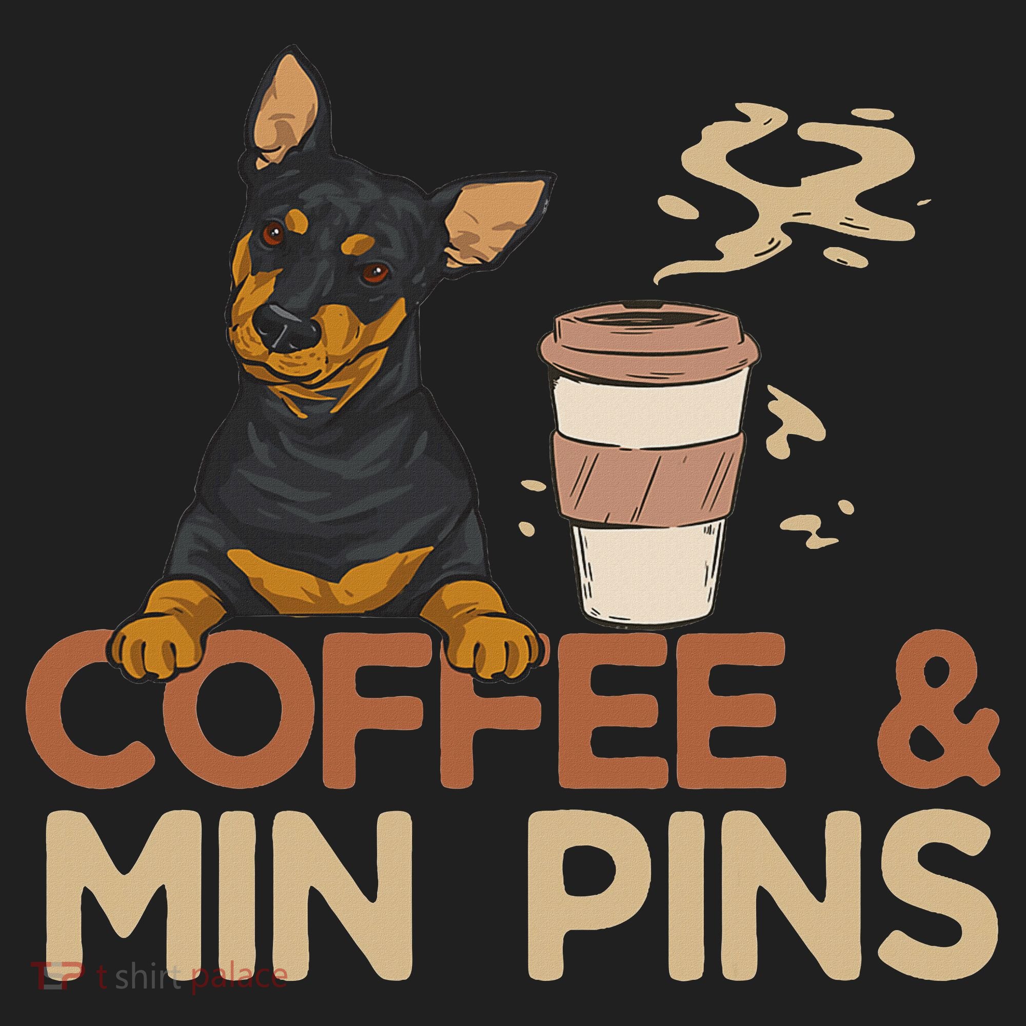 Coffee & Pin Dog Miniature Pinscher Beanie
