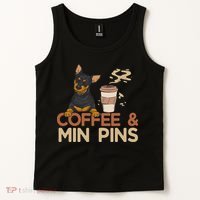 Coffee & Pin Dog Miniature Pinscher Tank Top thumb 2