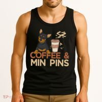 Coffee & Pin Dog Miniature Pinscher Tank Top thumb 3