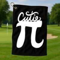 Cutie Pi Day Art Pi Symbol Cool Gift Golf Towel thumb 1