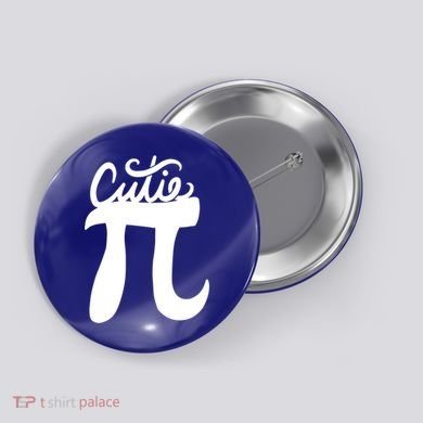 Cutie Pi Day Art Pi Symbol Cool Gift Button