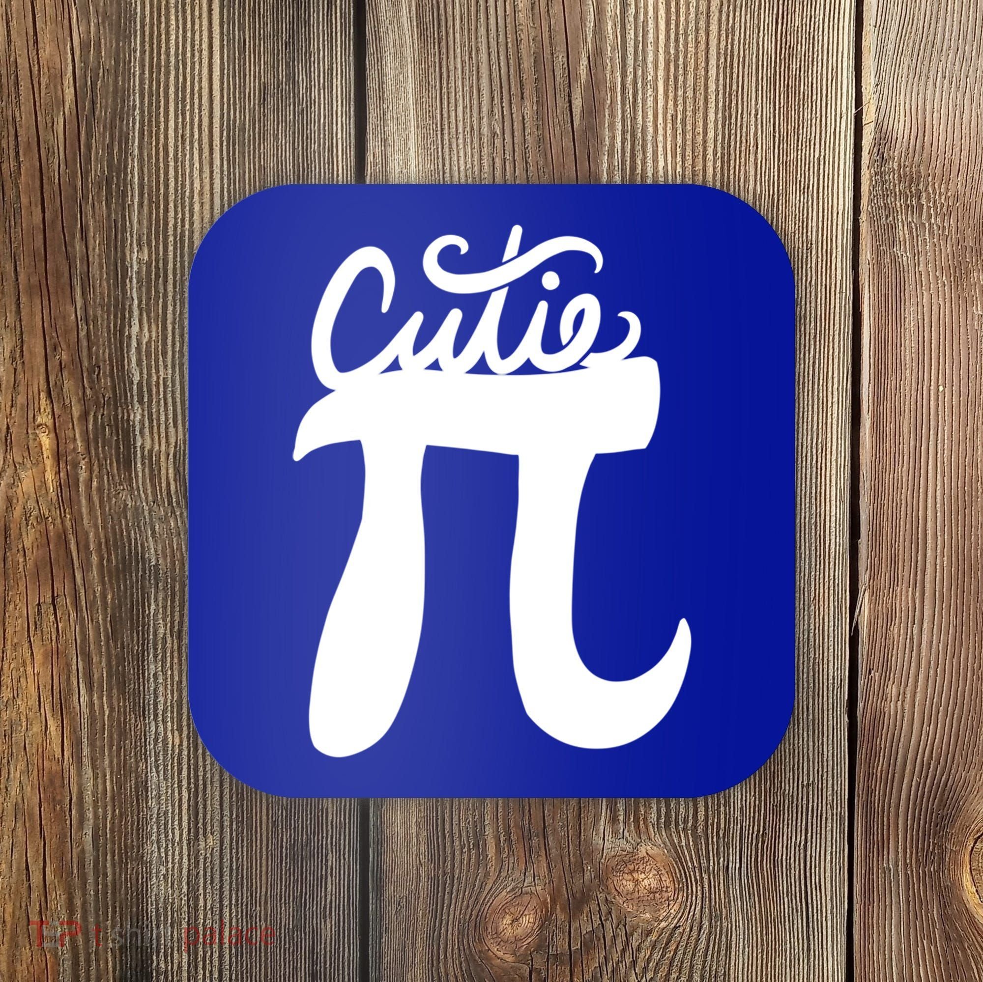 Cutie Pi Day Art Pi Symbol Cool Gift Coaster
