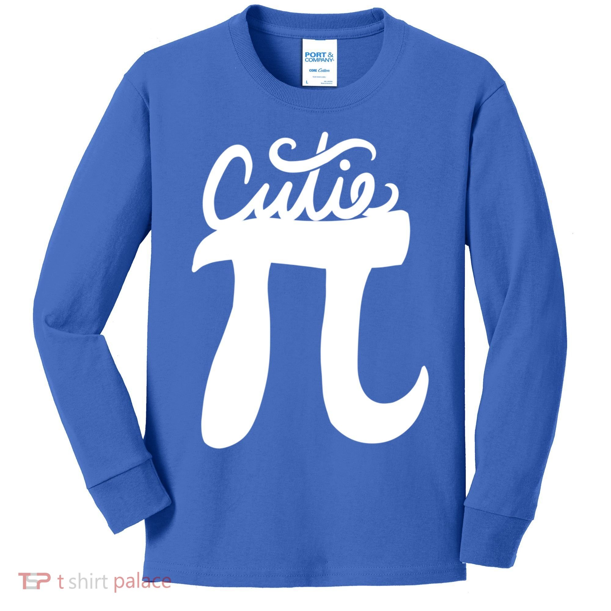 Cutie Pi Day Art Pi Symbol Cool Gift Kids Long Sleeve Shirt