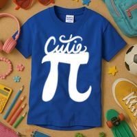 Cutie Pi Day Art Pi Symbol Cool Gift Kids T-Shirt thumb 3