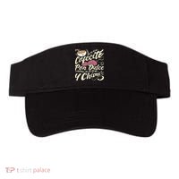 Cafecito Pan Dulce Y Chisme Funny Latina Hispanic Mexican Visor thumb 0