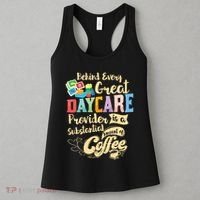 Childcare Provider Daycare Teacher Coffee Lover Drinker Women's Tank Top thumb 3