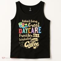 Childcare Provider Daycare Teacher Coffee Lover Drinker Tank Top thumb 2