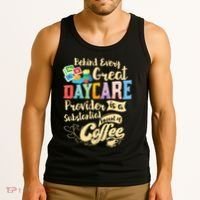 Childcare Provider Daycare Teacher Coffee Lover Drinker Tank Top thumb 3