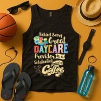 Childcare Provider Daycare Teacher Coffee Lover Drinker Tank Top thumb 4