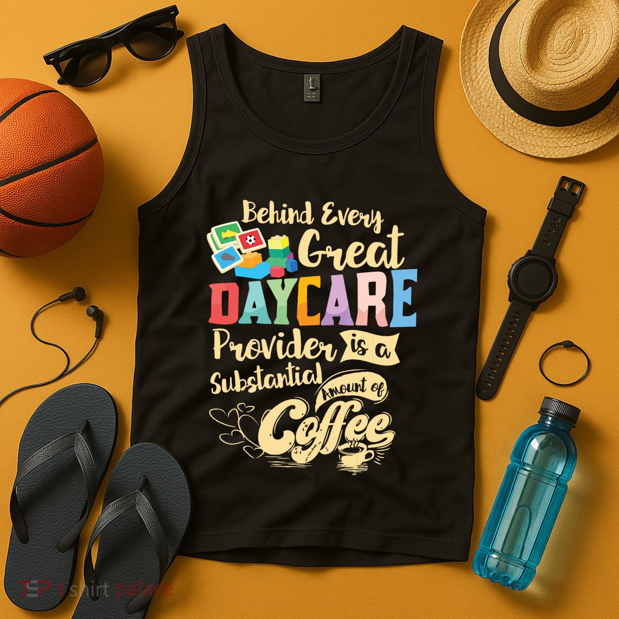 Childcare Provider Daycare Teacher Coffee Lover Drinker Tank Top