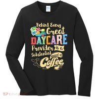 Childcare Provider Daycare Teacher Coffee Lover Drinker Women's Long Sleeve Shirt thumb 0
