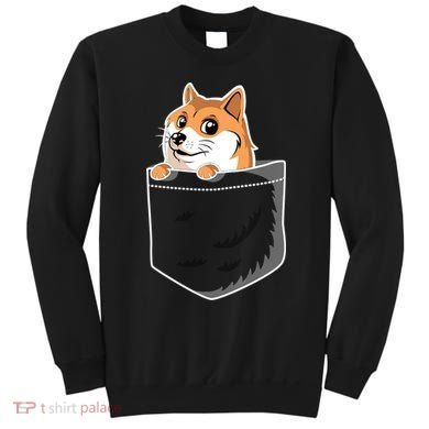 Cute Pocket Dog Design Sweatshirt