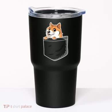 Cute Pocket Dog Design Tumbler