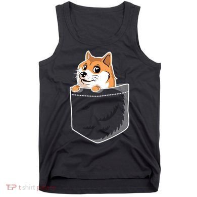 Cute Pocket Dog Design Tank Top