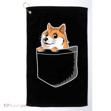 Cute Pocket Dog Design Golf Towel