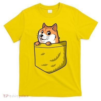Cute Pocket Dog Design T-Shirt