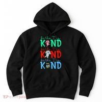 Cute Piggie Elephant Cat Motivational Kindness Quote Hoodie thumb 0