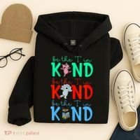 Cute Piggie Elephant Cat Motivational Kindness Quote Hoodie thumb 4