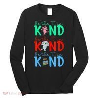 Cute Piggie Elephant Cat Motivational Kindness Quote Long Sleeve Shirt thumb 0