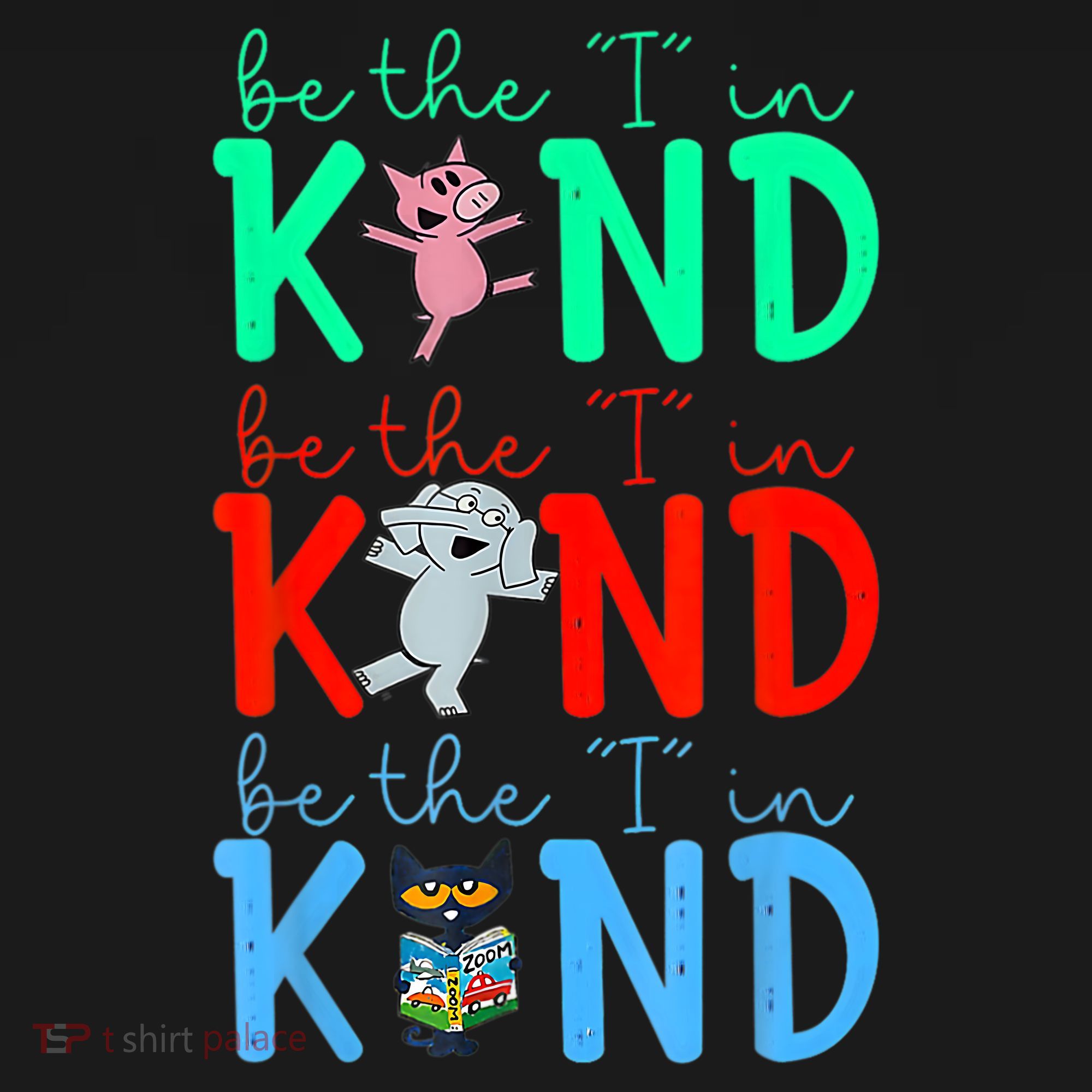 Cute Piggie Elephant Cat Motivational Kindness Quote Sweatshirt