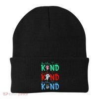 Cute Piggie Elephant Cat Motivational Kindness Quote Beanie thumb 0