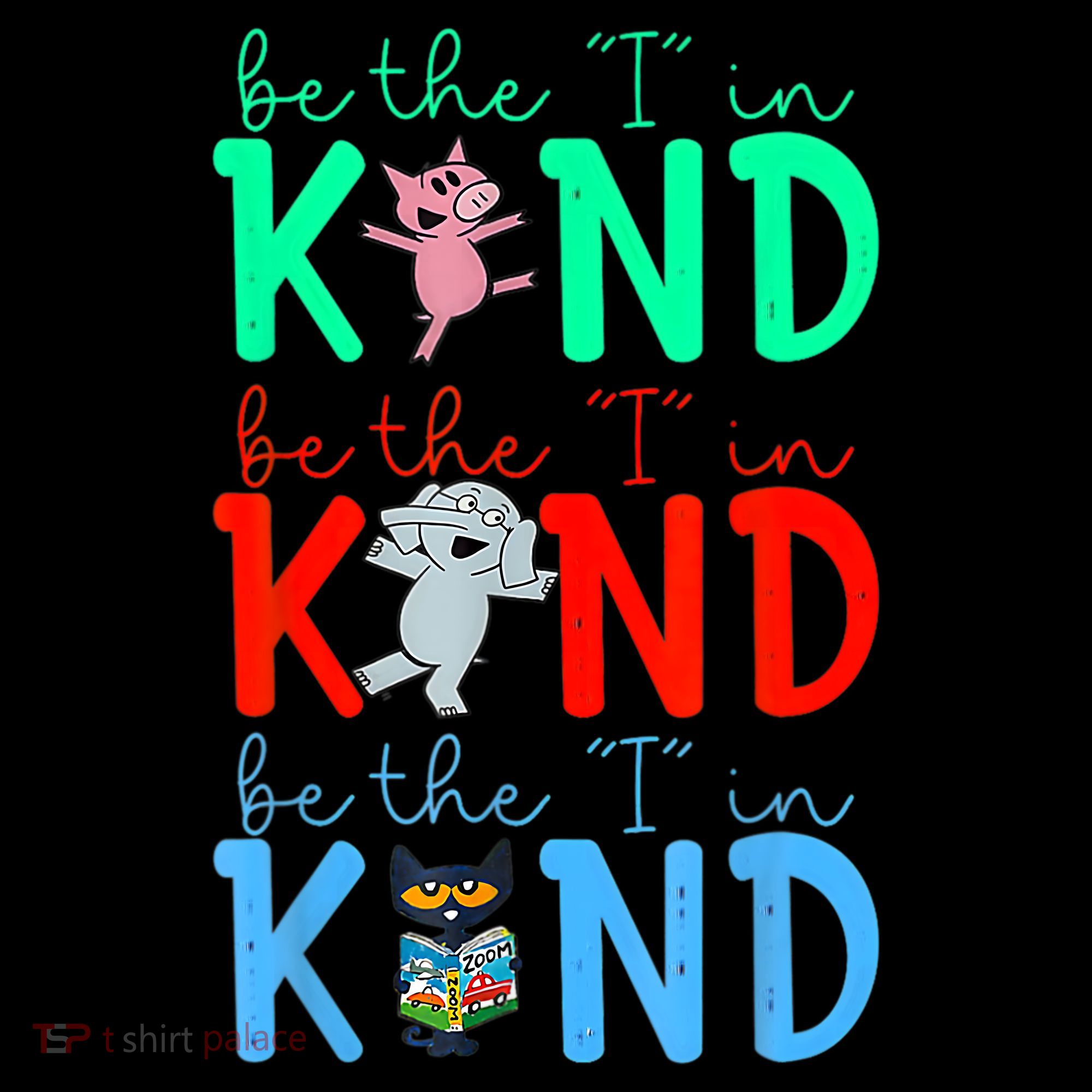 Cute Piggie Elephant Cat Motivational Kindness Quote Women's Hoodie