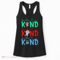 Cute Piggie Elephant Cat Motivational Kindness Quote Women's Tank Top thumb 0