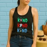 Cute Piggie Elephant Cat Motivational Kindness Quote Women's Tank Top thumb 2