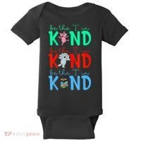 Cute Piggie Elephant Cat Motivational Kindness Quote Baby Bodysuit thumb 0