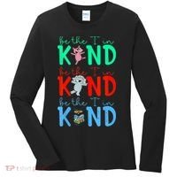 Cute Piggie Elephant Cat Motivational Kindness Quote Women's Long Sleeve Shirt thumb 0
