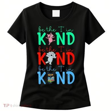 Cute Piggie Elephant Cat Motivational Kindness Quote Women's T-Shirt