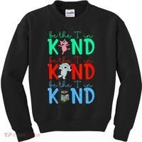 Cute Piggie Elephant Cat Motivational Kindness Quote Kids Sweatshirt thumb 0