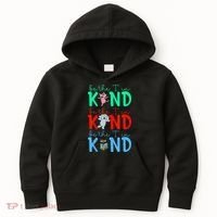 Cute Piggie Elephant Cat Motivational Kindness Quote Kids Hoodie thumb 0