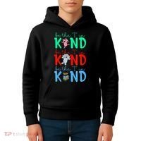Cute Piggie Elephant Cat Motivational Kindness Quote Kids Hoodie thumb 4