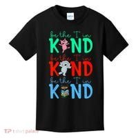 Cute Piggie Elephant Cat Motivational Kindness Quote Kids T-Shirt thumb 0