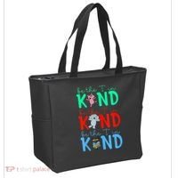 Cute Piggie Elephant Cat Motivational Kindness Quote Tote Bag thumb 2